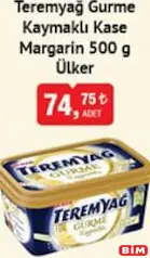 ÜLKER TEREMYAĞ GURME KAYMAKLI KASE MARGARİN 500 G
